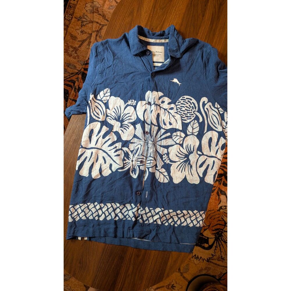 Tommy Bahama Penn State Nittany Lions Hawaiian Shirt Men’s Large Collegiate